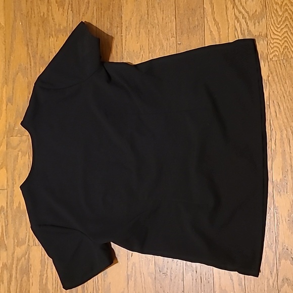 FIGS CASMA SCRUB TOP WOMENS SIZE LARGE BLACK nursing uniform - Picture 4 of 6